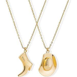 Pendant Necklace Layer Dainty Western Cowgirl 010